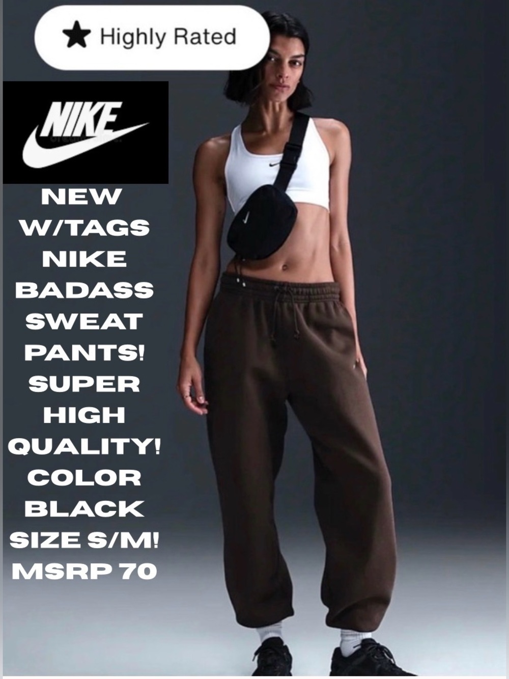 NWT NIKE (SEMI-OVERSIZED) BLACK SWEATPANTS! $70! 5⭐️ BEST SELLERS!